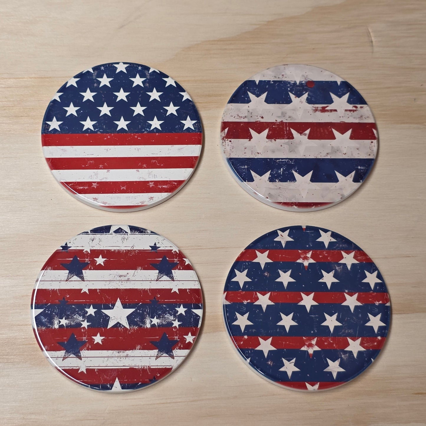 Drink Coaster Set - American Flag