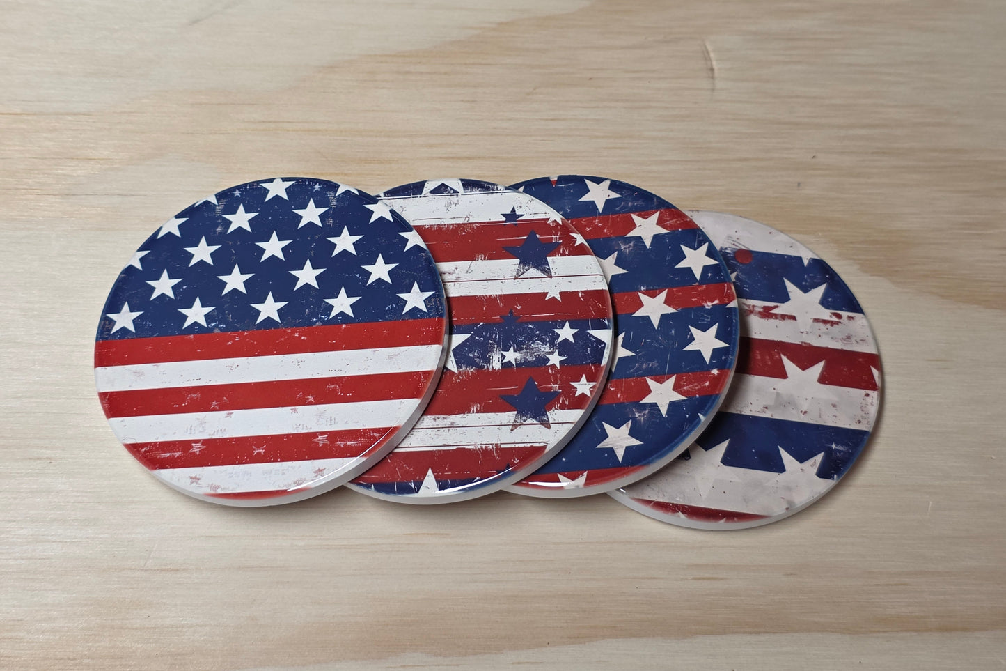 Drink Coaster Set - American Flag