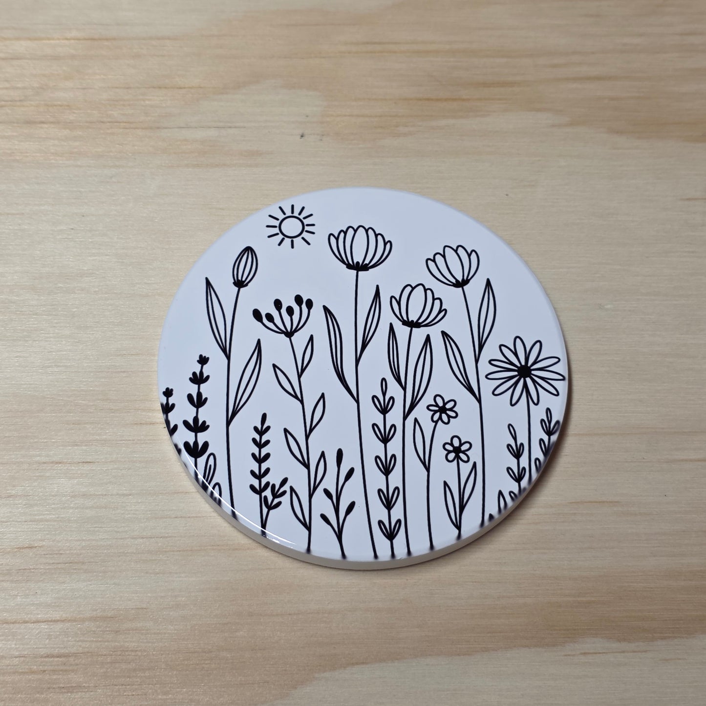 Drink Coaster Set - Playful Wildflowers