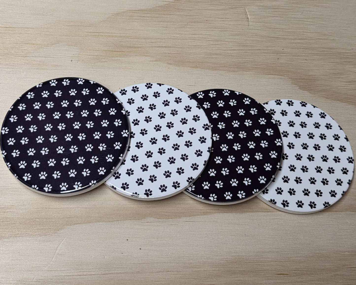Drink Coaster Set - Paw Prints