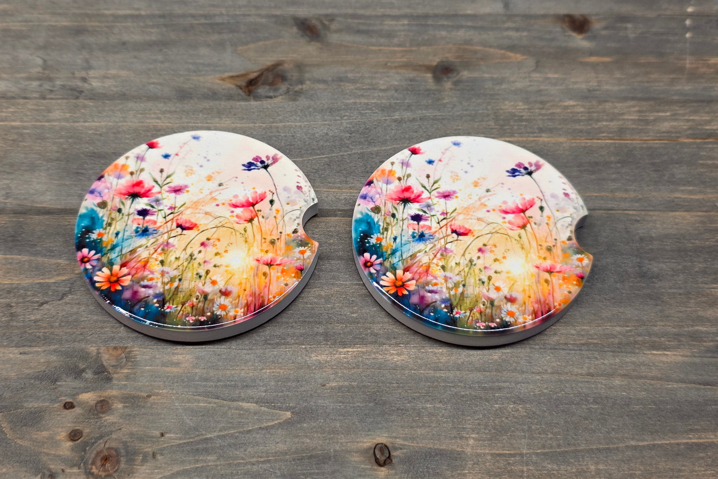 Car Coaster Set - Wildflowers