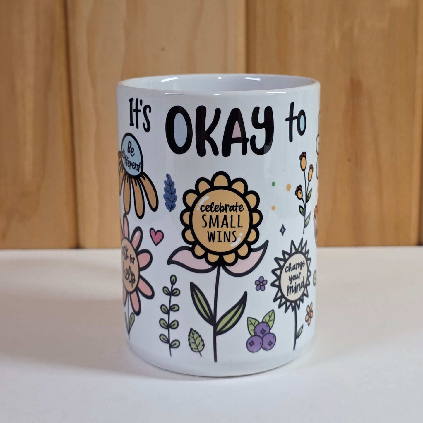 15 oz Ceramic Mug - It's Okay