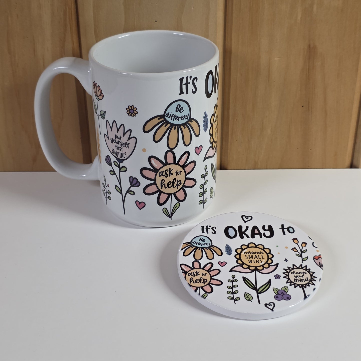 15 oz Ceramic Mug - It's Okay